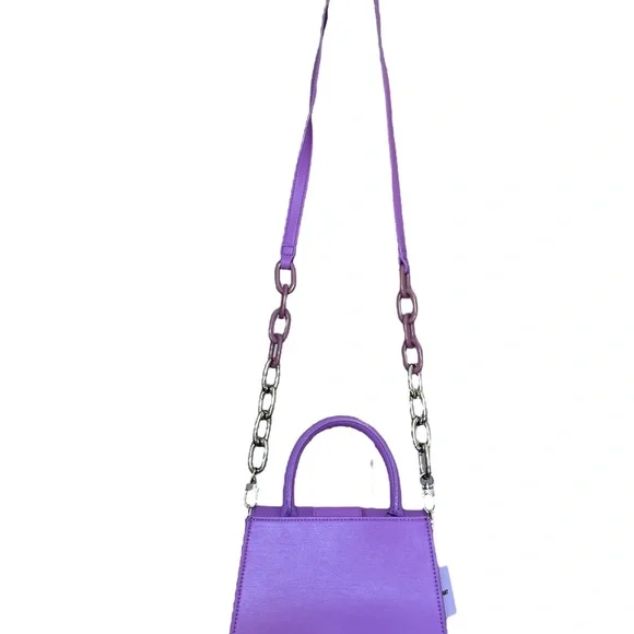 HOUSE OF WANT Vegan Leather Newbie Satchel Bag, purple - Picture 2 of 13